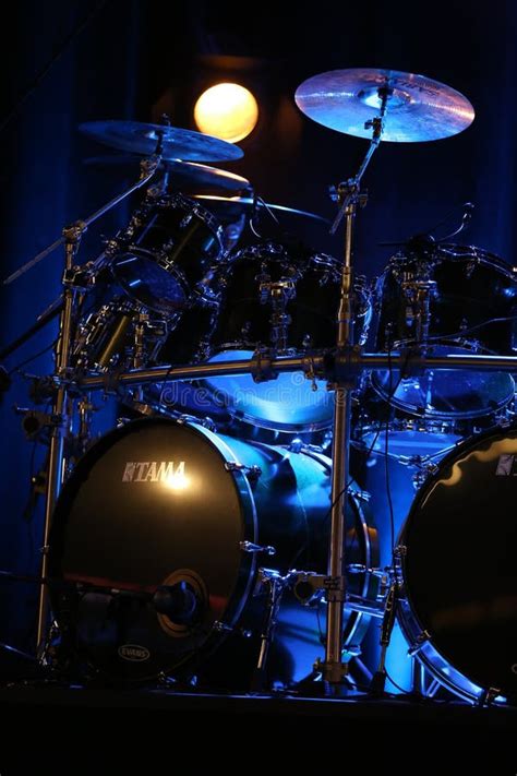 Drums Of Billy Cobham Live On Stage In Ice Cracow Editorial Photo