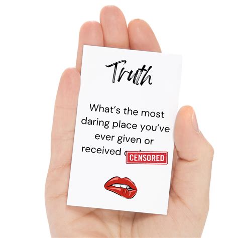 Dirty Adult Game Cards Naughty Truth Or Dare Couple Game Sexy Anniversary Gift Kinky Sex