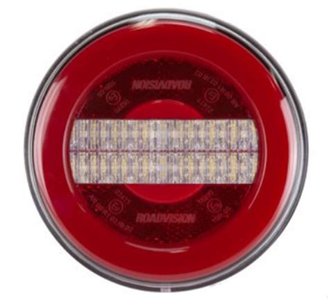 Reverse Light With Reflector Round Reverse Light With Tail Light Surface Mount Glow Tail