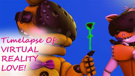 Fnaf Sfm Timelapse Virtual Reality Love Fredbear X Lolbit Youtube