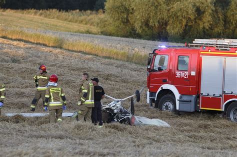 Marianowo Wypadek motolotni Nie żyje dwóch mężczyzn