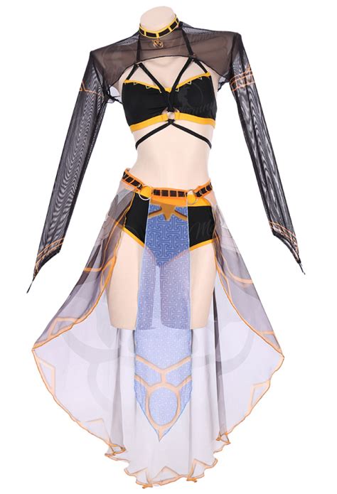 Genshin Impact Cyno Derivative Bikini Set Swimsuit Cutout Two Piece Bathing Suit Swimwear