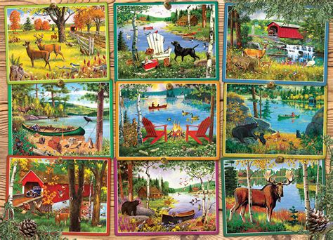 Puzzle Postkarten Aus Lake Country 1 000 Teile Puzzle Mania De