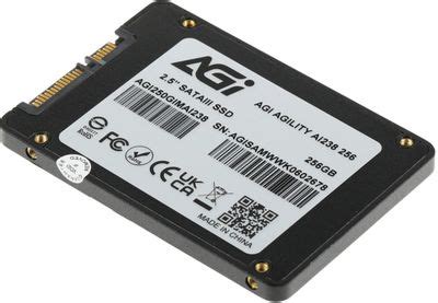 SSD накопитель AGI AI238 AGI250GIMAI238 256ГБ, 2.5", SATA III, SATA ...