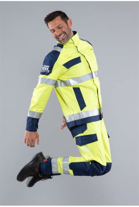 Atex Plus High Visibility Multi Hazard Jacket Fluo Yellow Dmd France