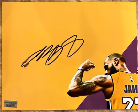 LEBRON JAMES Los Angeles Lakers Signed 8x10 Photo With COA - Etsy