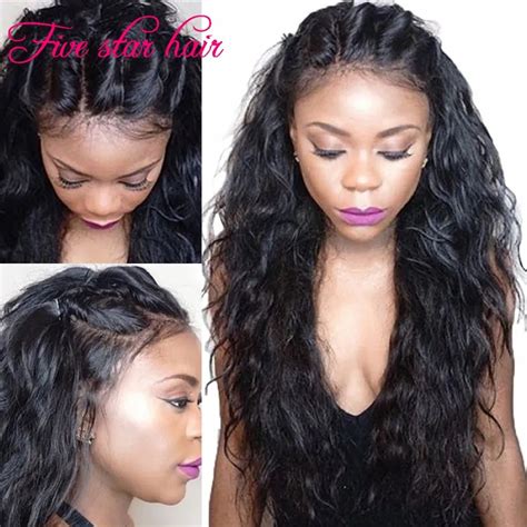 Hot Sale Glueless Lace Front Wig Virgin Hair Natural Hairline Brazilian