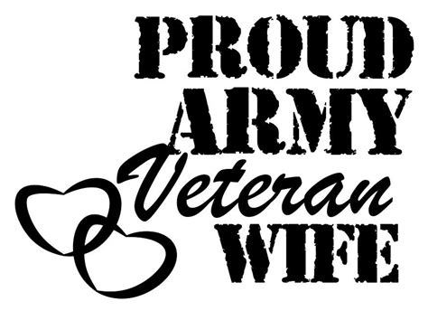 Proud Army Veteran Wife Svg Dxf Png Digital Cut Files Etsy De