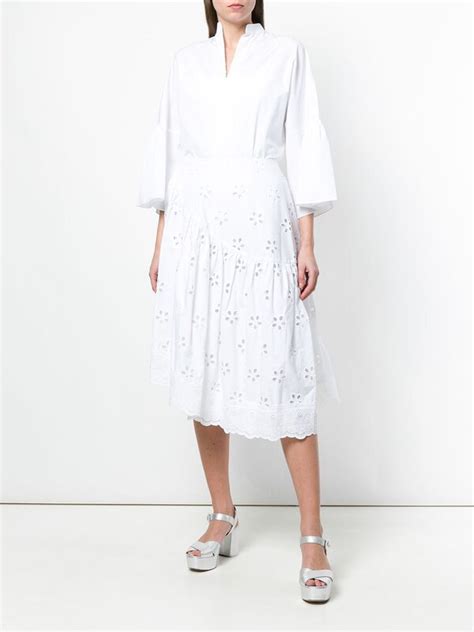 Buy Simone Rocha Broderie Anglaise Skirt White At 40 Off Editorialist