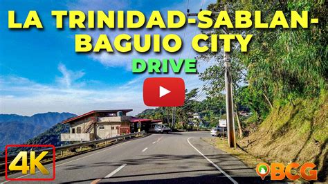 Drive From La Trinidad Sablan Baguio City 4k Morning Drive From