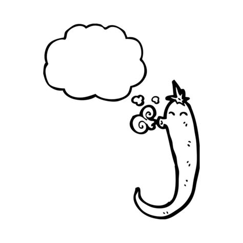 Hot Chili Cartoon Is Smoking Stock Vector Shockfactor De 11999587