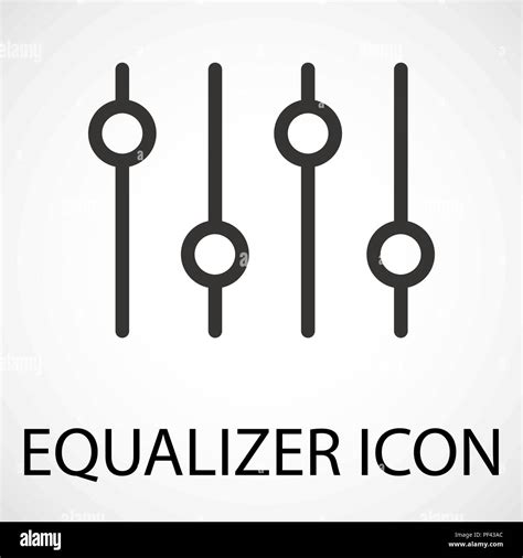 Simple Equalizer Icon Vector Stock Vector Image And Art Alamy