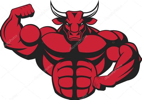 Strong Ferocious Bull — Stock Vector © Andrey Makurin 109389724