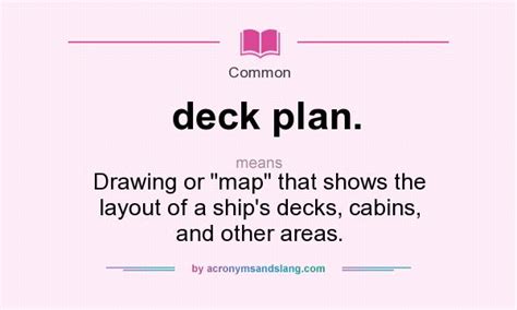 deck plan  definition  deck plan deck plan