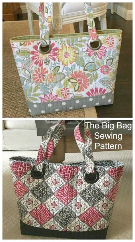 The Big Bag Tote Sewing Pattern Sew Modern Bags Large Tote Bag Pattern Bag Patterns To Sew