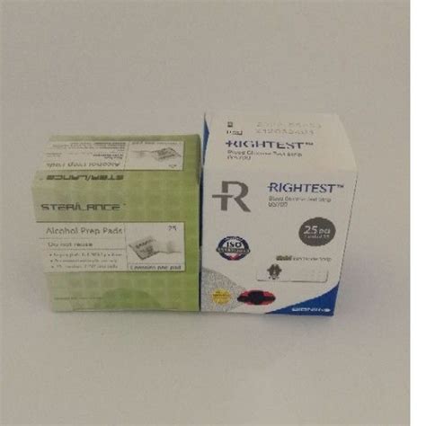 Bionime Rightest GS700 Blood Glucose Test Strip 25s Free Alcohol Pad