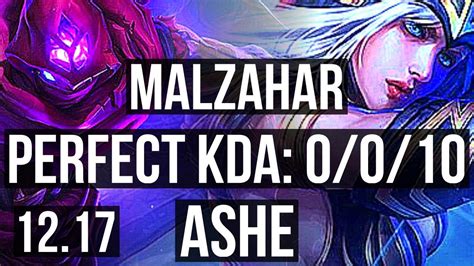 MALZAHAR Vs ASHE MID 0 0 10 1 6M Mastery 800 Games EUW Diamond