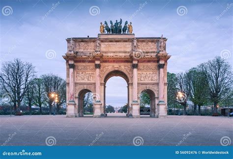 The Arc De Triomphe Du Carrousel As The Main Entrance To The Louvre ...