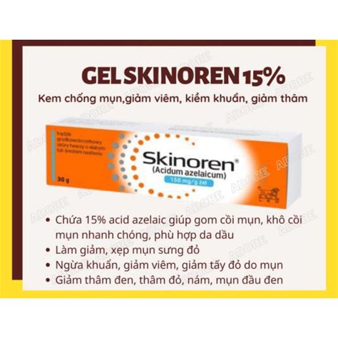 Mua HÀNG SẴN Kem Skinoren 20 Acid Azelaic giảm mụn thâm nám 30g kem