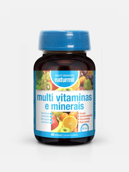 MULTI VITAMINAS E MINERAIS 60 CÁPSULAS NATURMIL Naturafeet