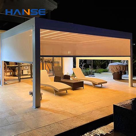 Customized Manual Modern Louvered Roof Outdoor Motorized Waterproof