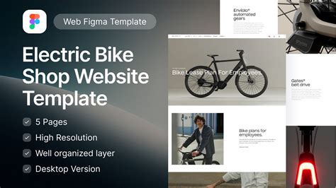 Veloretti - Electric Bike Shop Website Template | Figma