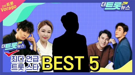 더트롯연예뉴스 트롯 스타들과 함께 한 2022년 더트롯 연예뉴스 최다 언급 스타 Best 5 Youtube