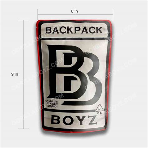 Backpack Boyz Mylar Bag 1 Oz Gorilla Boyz Inc