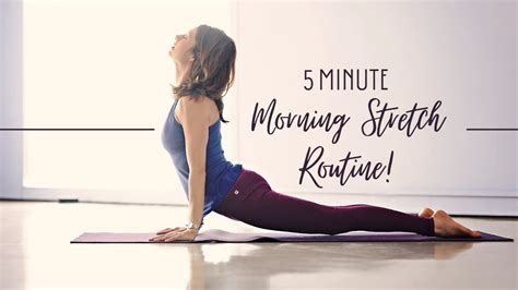 The Minute Morning Stretch Routine Youtube