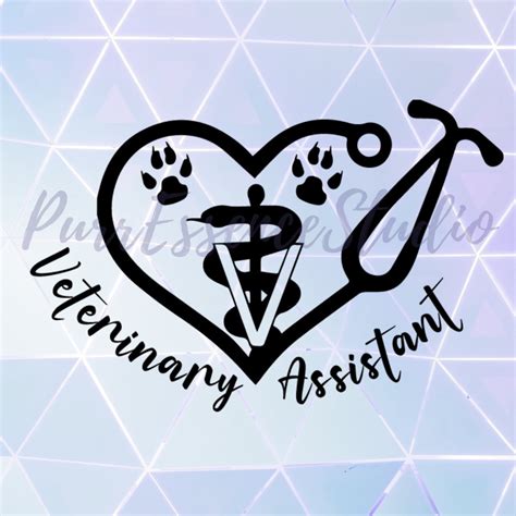 Veterinary Assistant Vet Techsvg Png  Vector Cutting File For