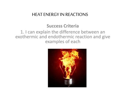 Heat Energy Examples