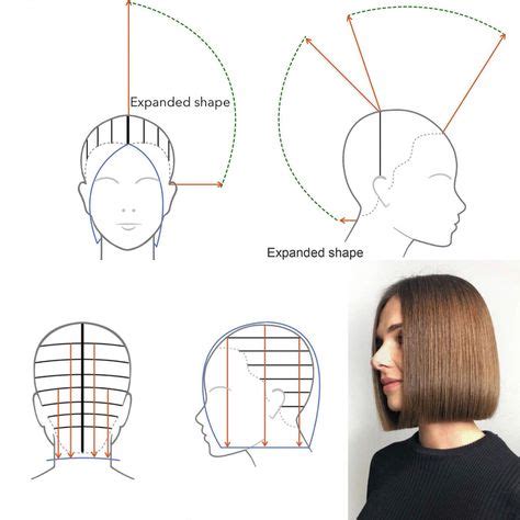 32 Schnittgrafik Ideen Haarschneidetechniken Haare Schneiden