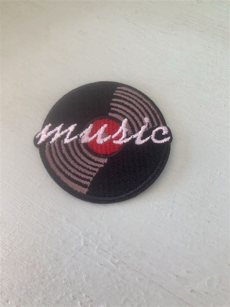 Music Vinyl Patch Patches Outfit Accessories Embroidery Vinyl Music