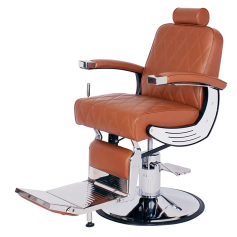 Baron Heavy Duty Barber Chair In Chestnut Heavy Duty Barber Shop