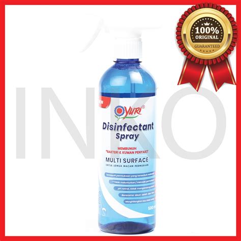 Jual Yuri Disinfectant Spray Membunuh Bakteri Kuman Penyakit Spray