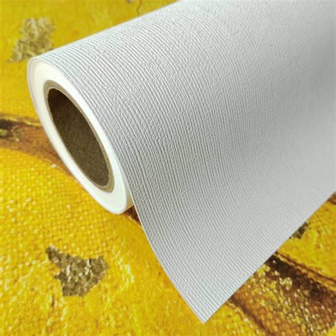 White Color Seamless Non Woven Fabric Back Printable Waterproof