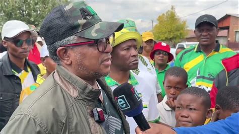 “you Dont Campaign Because You Are Threatened” Anc Sg Fikile Mbalula Youtube