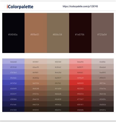 Latest Color Schemes With Graphite And Russett Color Tone