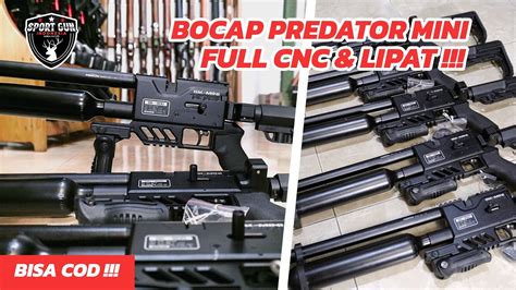 Full Stock Bocap Predator Mini Full Cnc Popor Lipat Cangkul Senapan