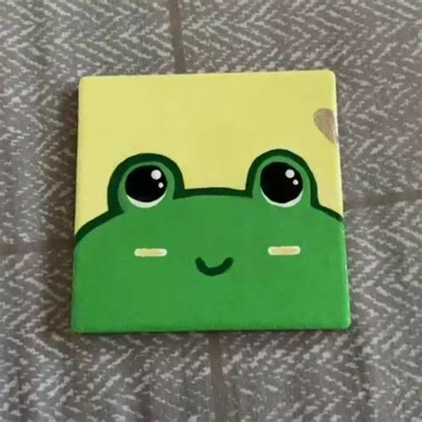 Cute Frog Mini Canvas Art
