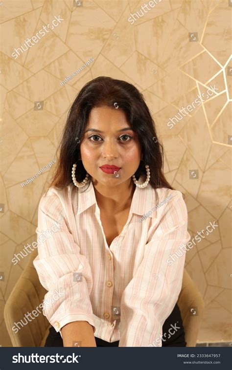 Beautiful Office Secretary Sitting Posing Mature Stock Photo Shutterstock