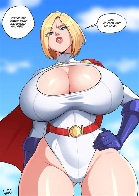 Parvad Power Girl Dc Comics Highres Girl Blonde Hair Breasts