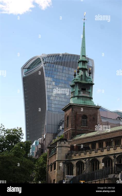 The Fenchurch Walkie-Talkie Building in London City Sky Garden Stock