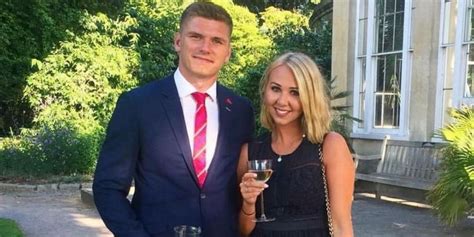 Owen Farrell and Georgie Lyon - FamousFix