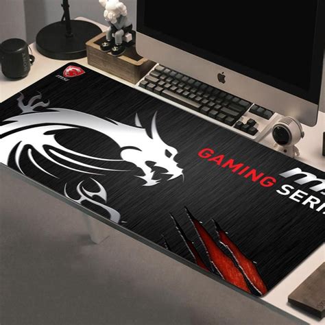 MSI Коврик для мыши Обычный коврик для мыши, XXL, белый, красный купить ...