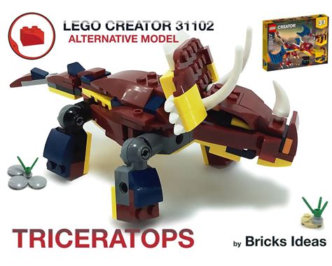 LEGO MOC Triceratops Dinosaur MOC - Lego Creator 31102 by Bricks Ideas | Rebrickable - Build ...