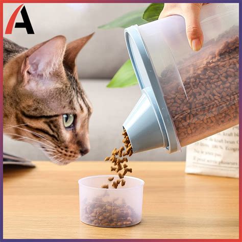 Pet Food Box Storage Bucket Cat Food Box Loaded Dog Food Barrel Storage
