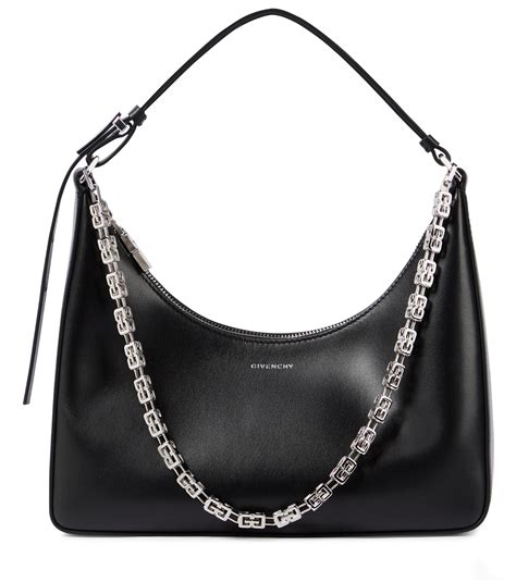 Givenchy Moon Cut Out Small Leather Shoulder Bag In Black Lyst Canada