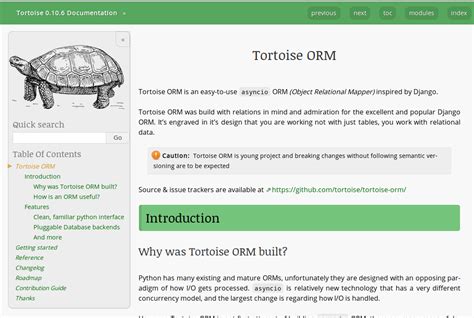 tortoise-orm — Tuto Documentation 0.1.0 documentation