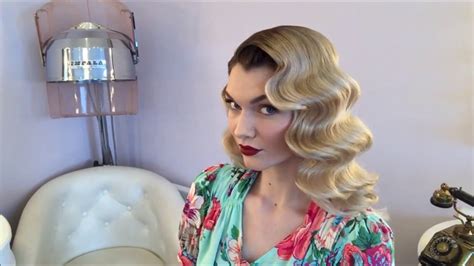 Classic Old Hollywood Waves Hair The Vintage Beauty Parlour